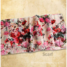 Ladies fashion 50%wool 50%silk printing pashmina shawl